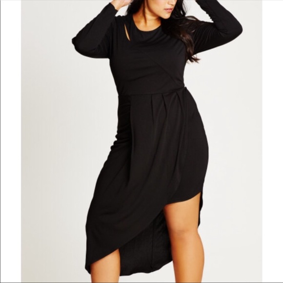 city chic long sleeve dress